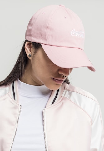 Mister Tee Čepice 'Coca Cola' – pink: přední strana