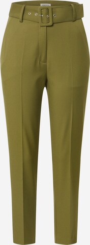 EDITED Tapered Pleated Pants 'Barbara' in Green: front