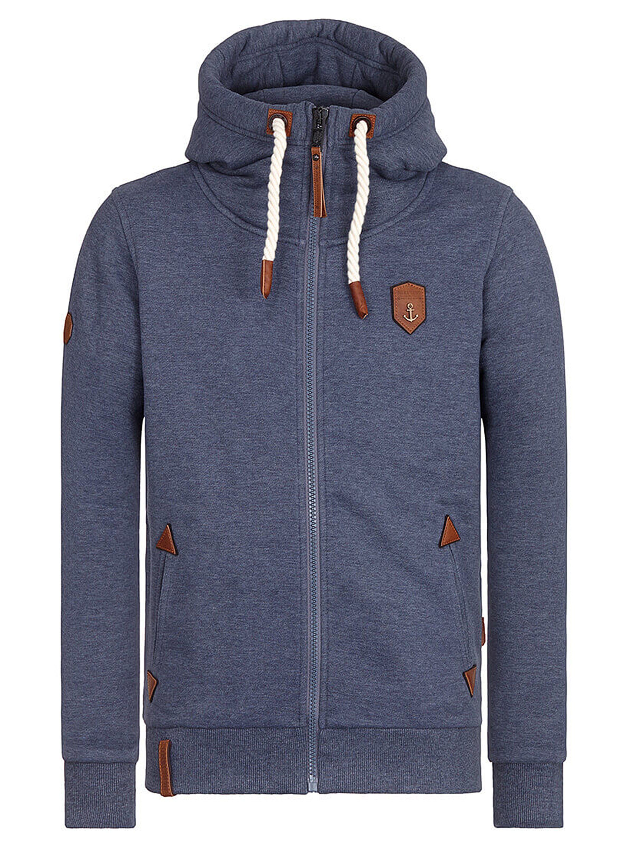 naketano - Sweatvest in de kleur Duifblauw