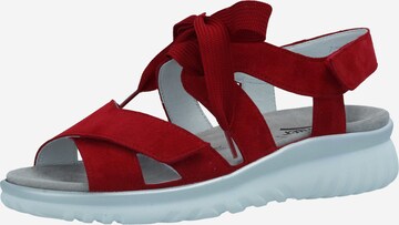 SEMLER Sandals in Red: front