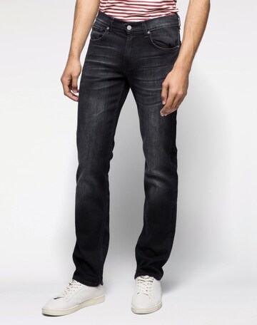 Slimfit Jeans 'Slimmy' di 7 for all mankind in nero: frontale