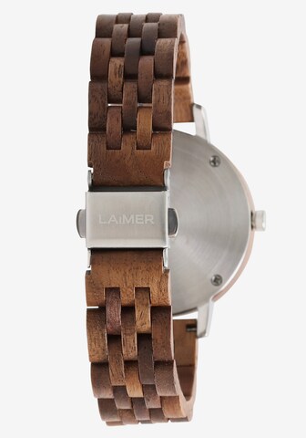 LAiMER Analog Watch 'Capri' in Brown