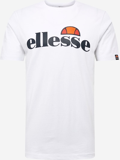 ELLESSE T-Shirt 'Prado' in mandarine / grenadine / schwarz / weiß, Produktansicht