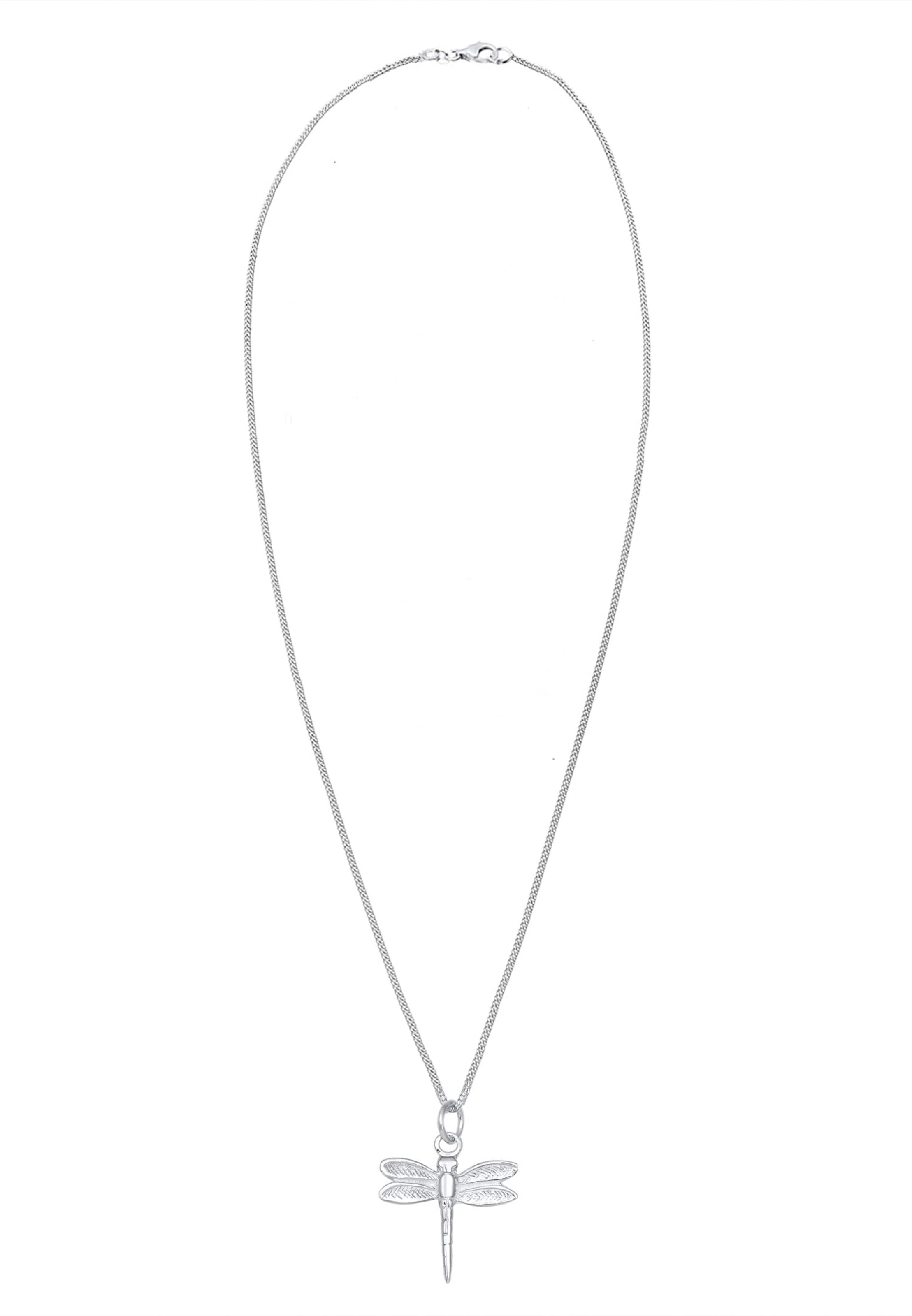 ELLI Necklace 'Libelle' in Silver: front