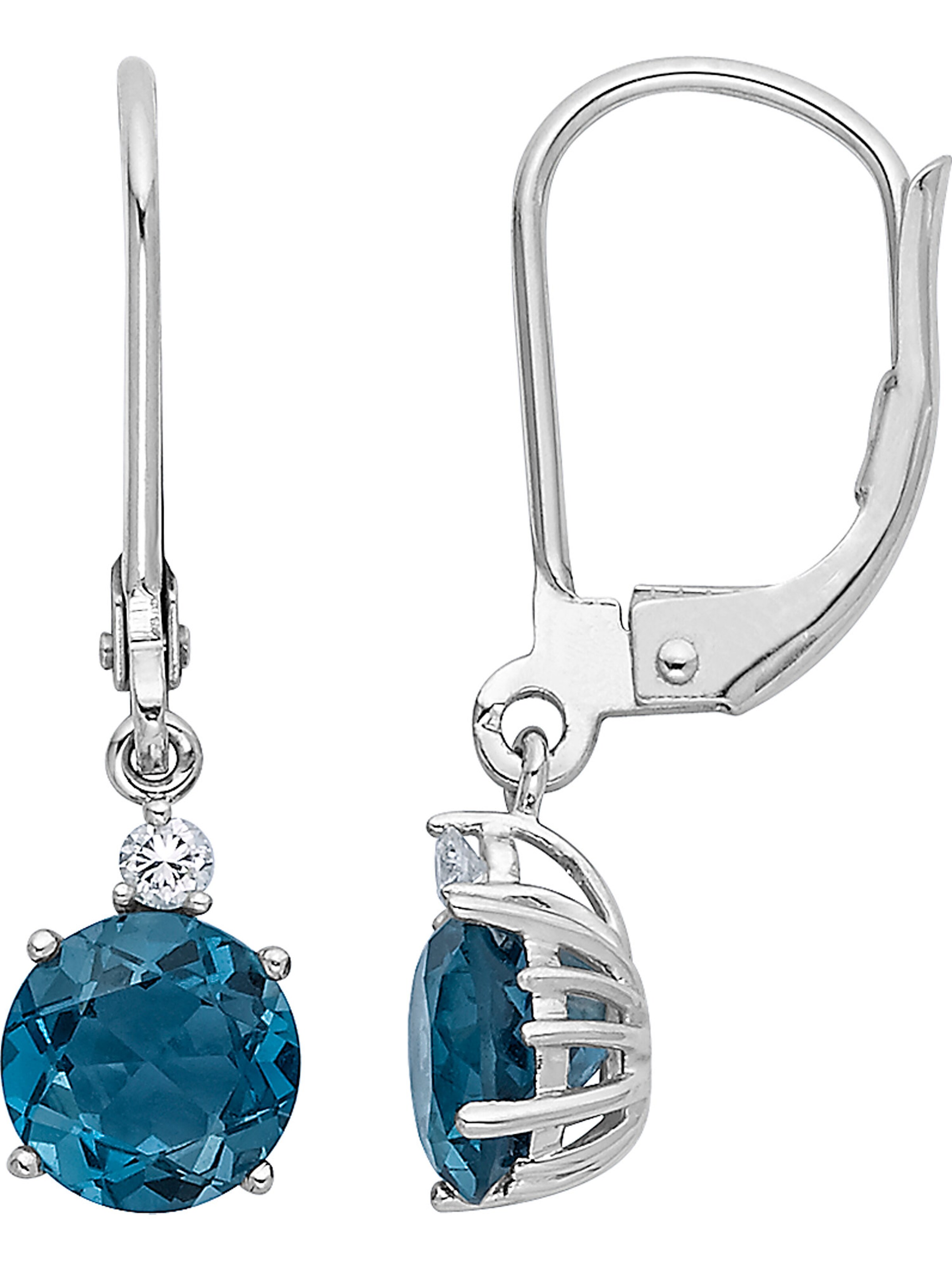 CHRIST Earrings 'Topas' in Silver