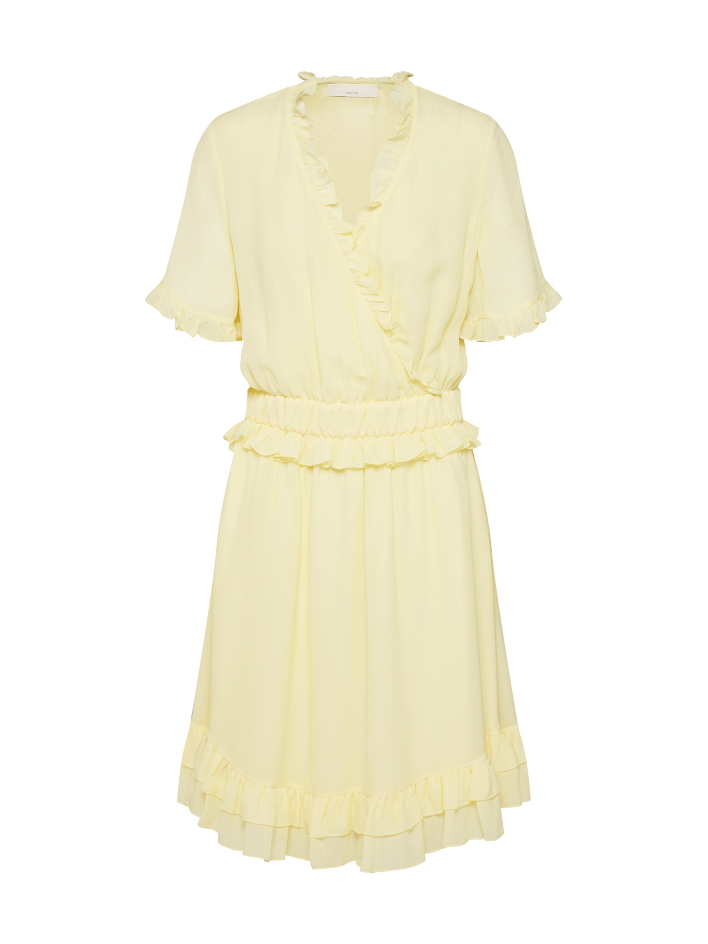 POSTYR - Zomerjurk 'POSESTELLE' in de kleur Lichtgeel