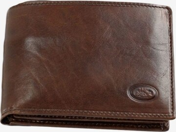 The Bridge Wallet in Brown: front