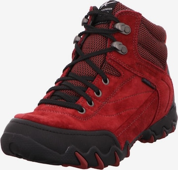 ALLROUNDER BY MEPHISTO Lace-Up Ankle Boots in Red: front