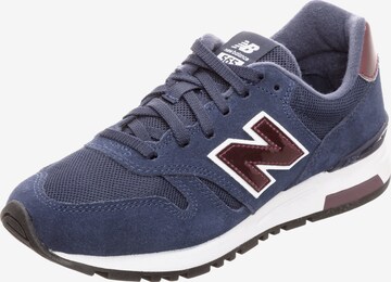 Baskets basses new balance en bleu : devant