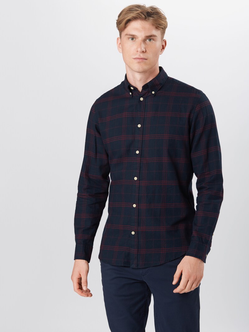 Men Clothing SELECTED HOMME Button-up shirts Dark Blue