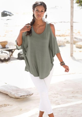 LASCANA Shirt in Green