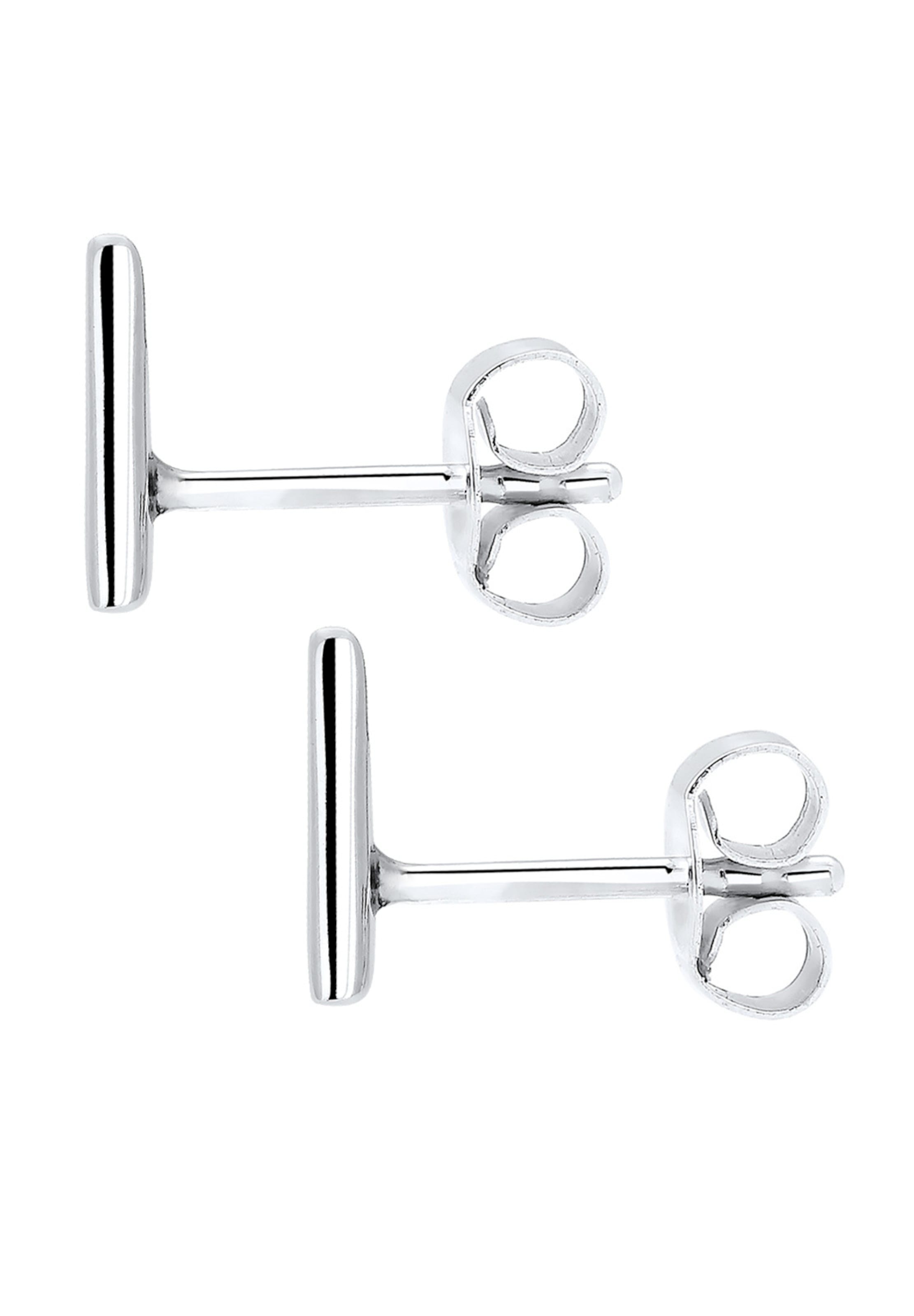 ELLI Ohrringe 'Dreieck' in Weiß