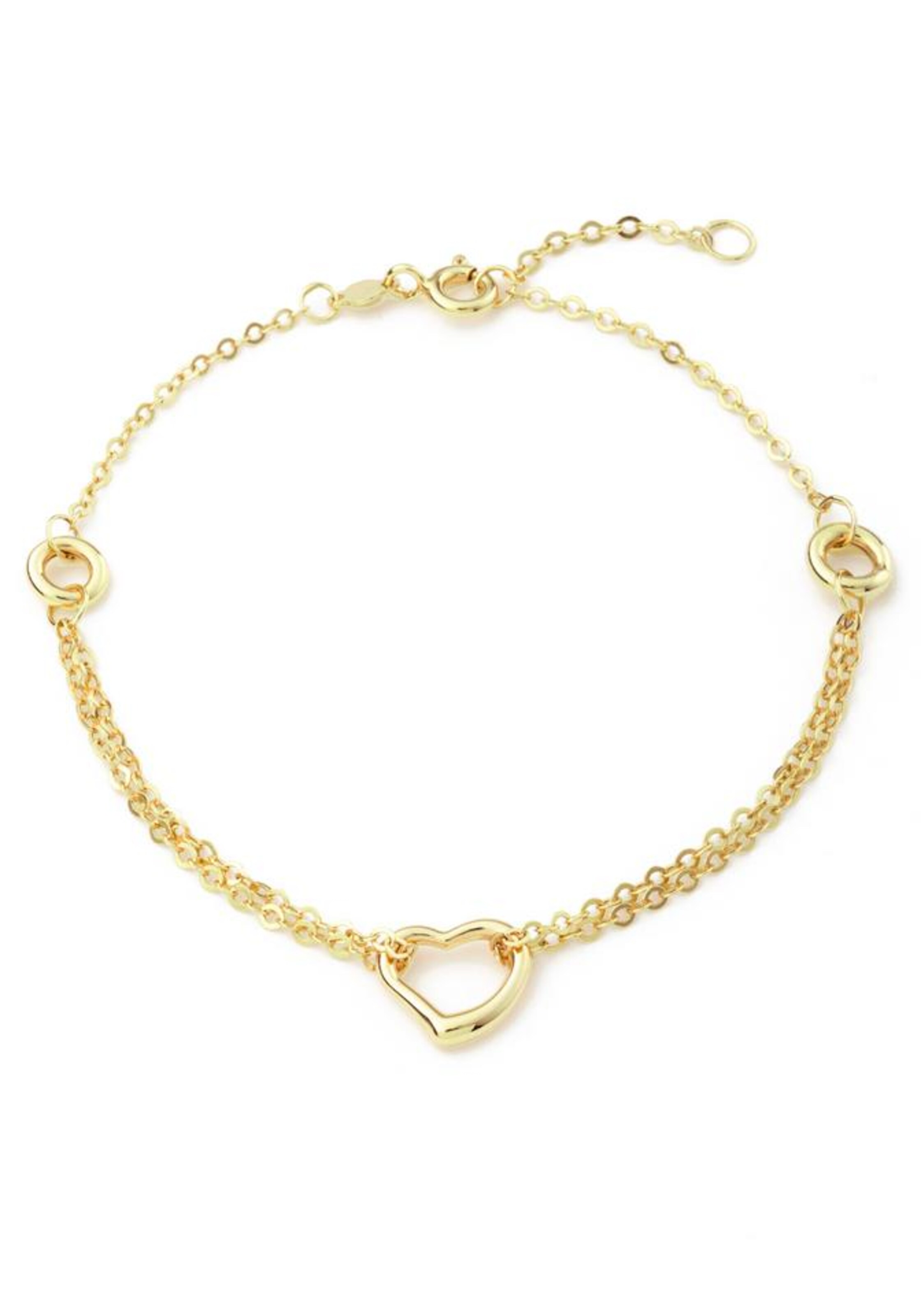 AMOR Armband 'Herz' in Gold: Vorderseite