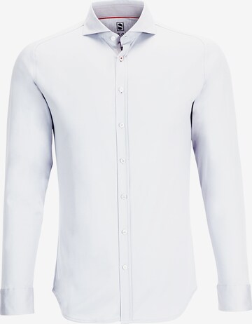 DESOTO Button Up Shirt in White: front