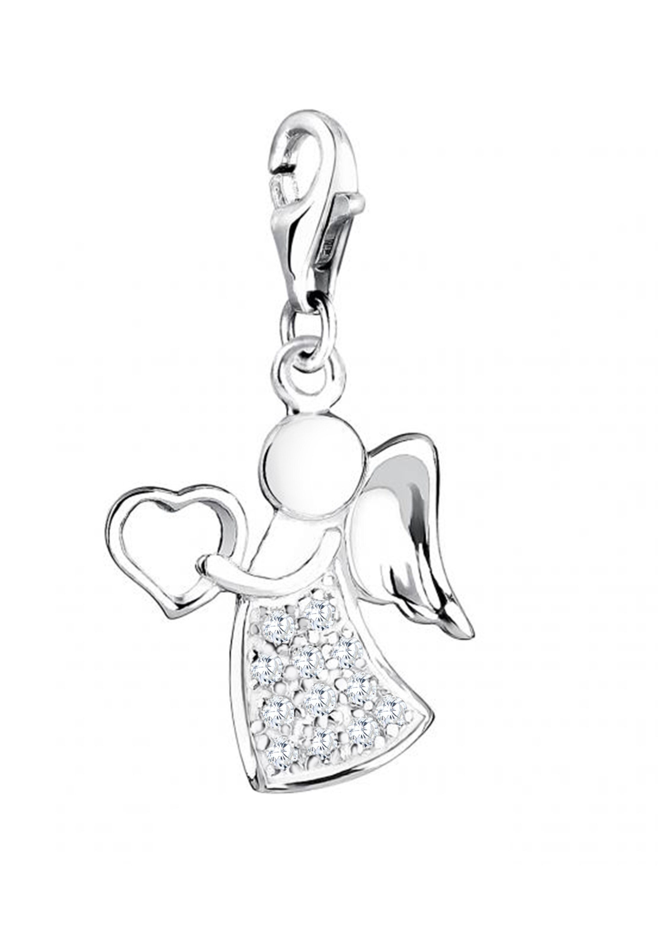 Nenalina Charm Engel Glücksbringer in Silber