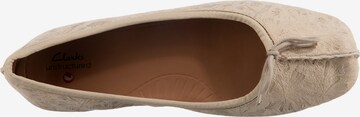 CLARKS Ballet Flats 'Freckle Ice' in Beige