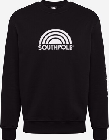 Sweat-shirt SOUTHPOLE en noir : devant