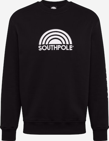 SOUTHPOLE Sweatshirt in Black: front