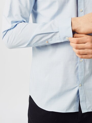 JACK & JONES Regular fit Button Up Shirt 'JPRBLASPRING BAND' in Blue