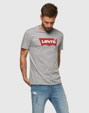 LEVI'S ® Regular Shirt 'Graphic Set In Neck' in Grijs: voorkant