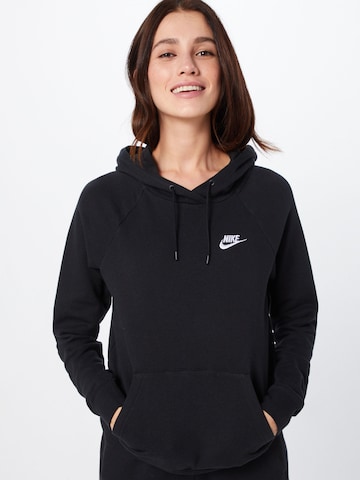 Nike Sportswear Μπλούζα φούτερ σε μαύρο: μπροστά