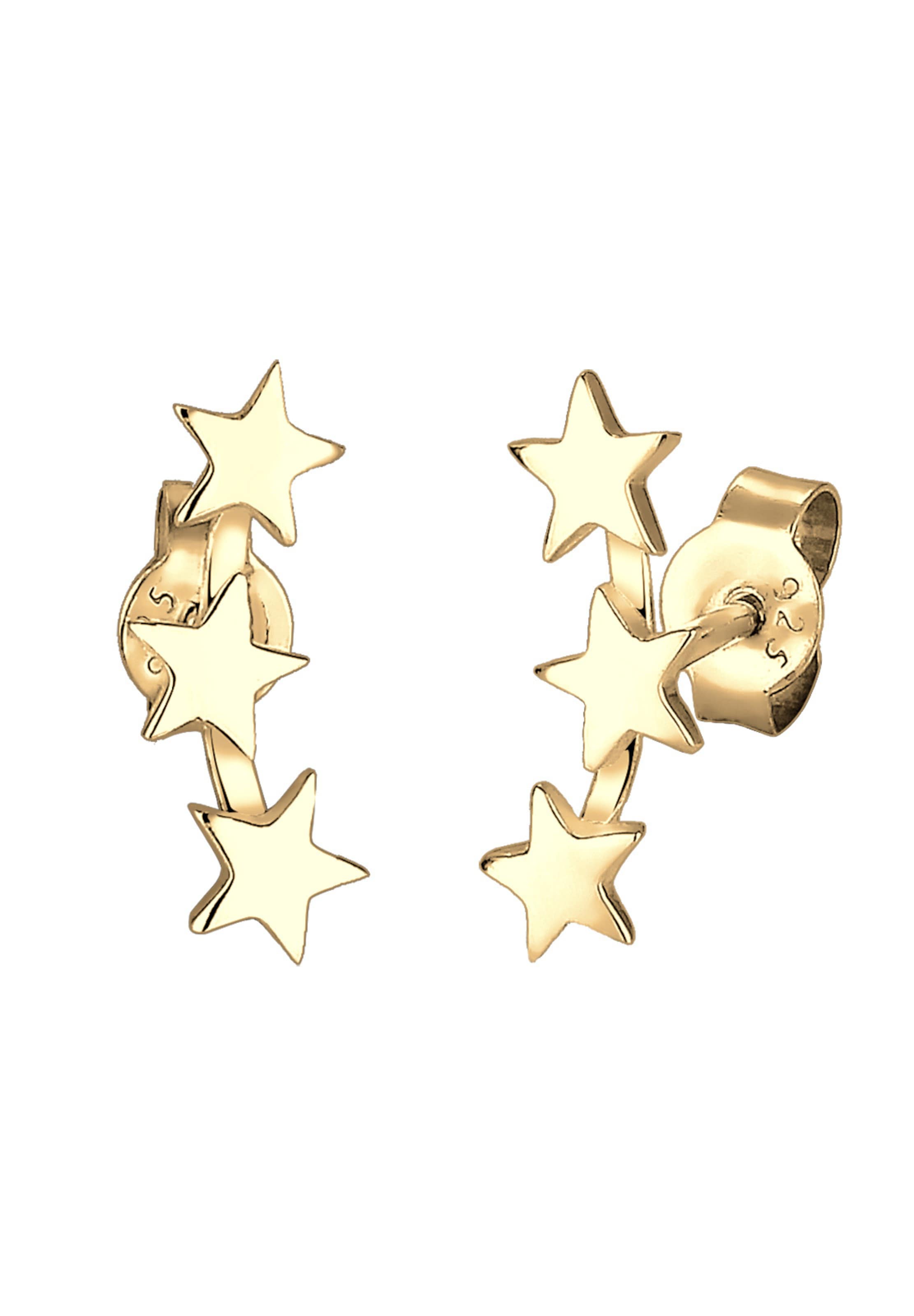 Boucles d'oreilles 'Astro' ELLI en or : devant