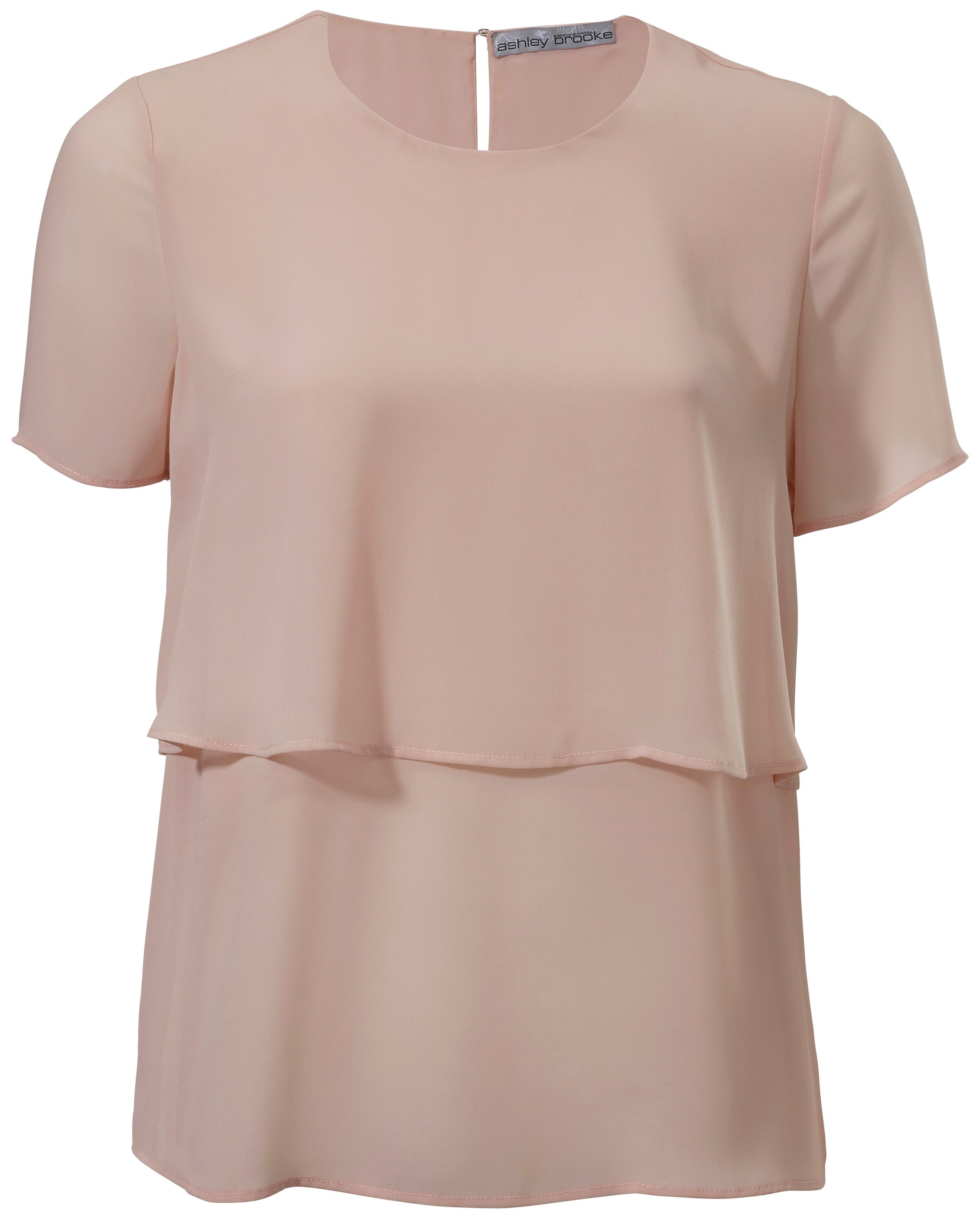 heine - Chiffonbluse in rosa