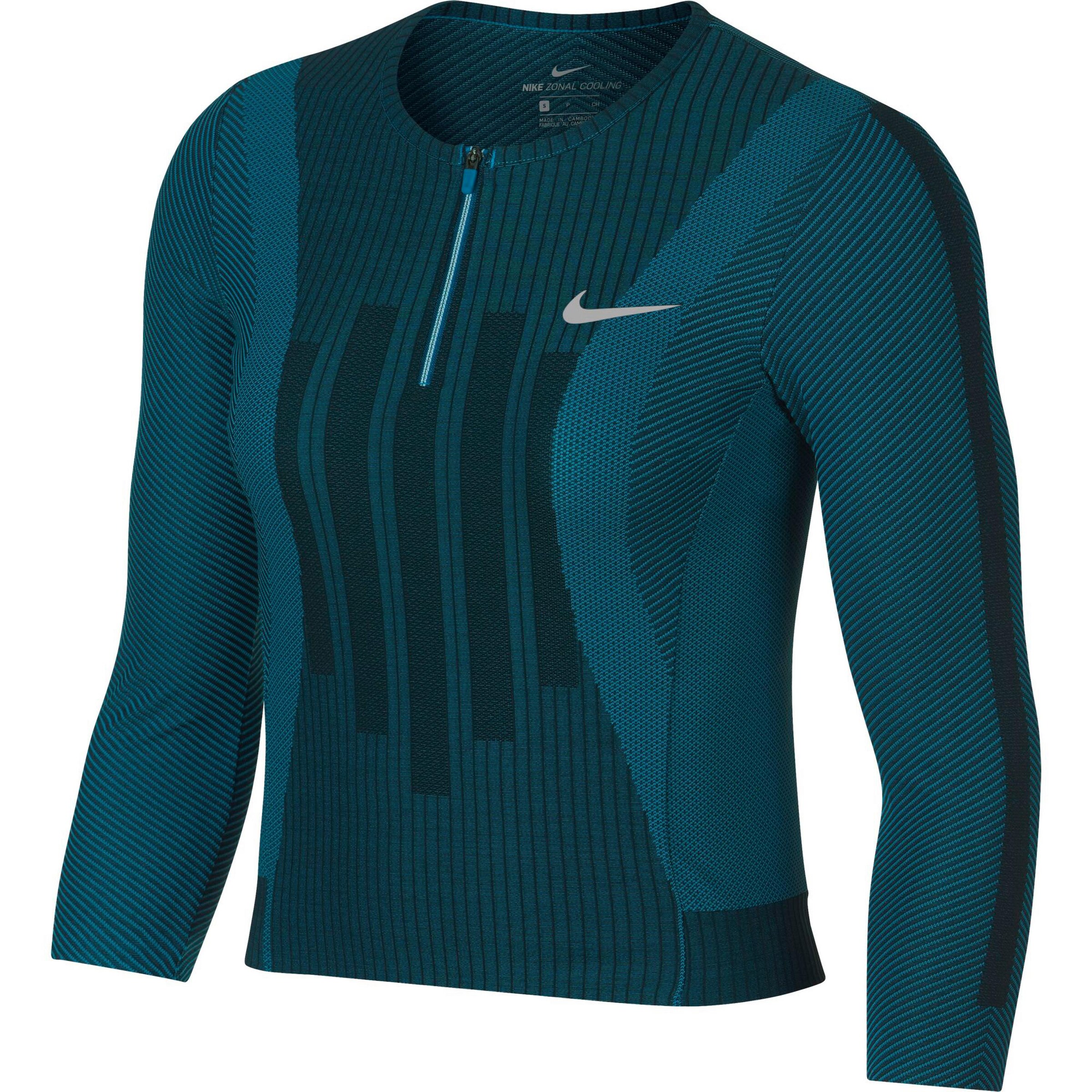 NIKE - 'French Open SLAM TOP' Tennisshirt in petrol