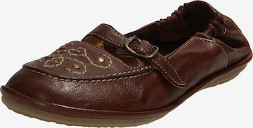 CAMEL ACTIVE Ballet Flats with Strap 'Soft 72' in Brown: front