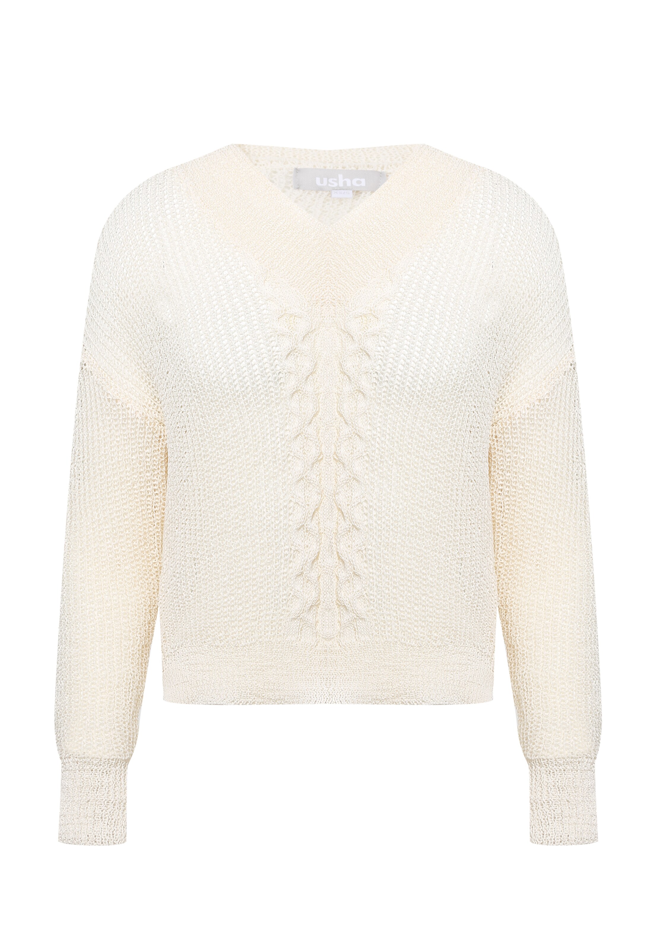 Usha Πουλόβερ σε λευκό μαλλιού, Άποψη προϊόντος