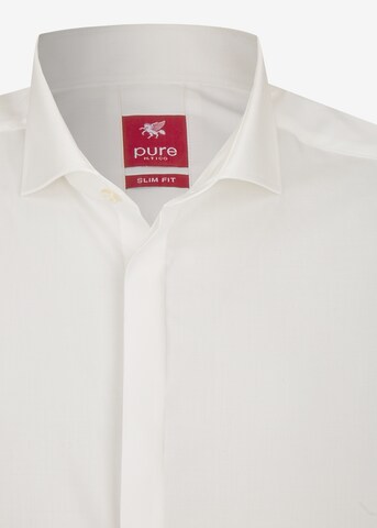 PURE Slim fit Business Shirt in White