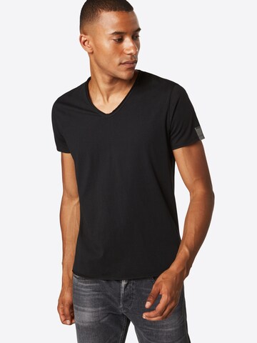 REPLAY - Camiseta en negro: frente