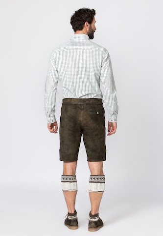 STOCKERPOINT Regular Traditional Pants 'Fred' in Brown