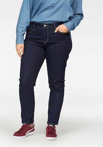 Levi's® Plus Скинни Джинсы '311' в Синий: спереди