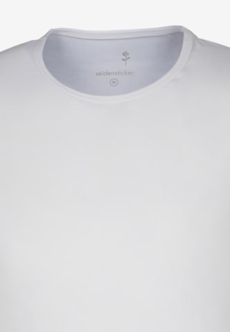 SEIDENSTICKER T-Shirt 'Schwarze Rose' in Weiß