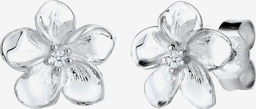 Elli DIAMONDS Ohrringe 'Frangipani Blüte' in Weiß