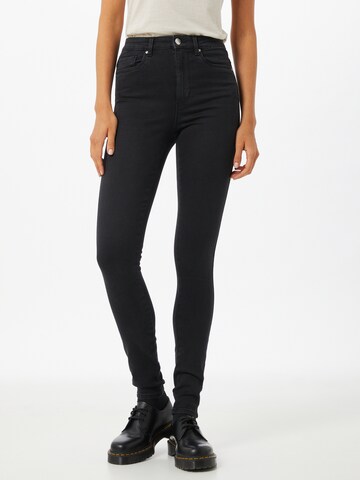 Skinny Jean 'Royal' ONLY en noir : devant