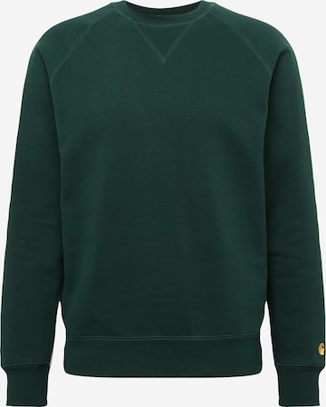 Carhartt WIP Sweatshirt 'Chase' in Green: front