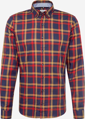 BRAX Regular fit Button Up Shirt 'Daniel' in Red: front