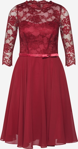 mascara Cocktail Dress in Red: front