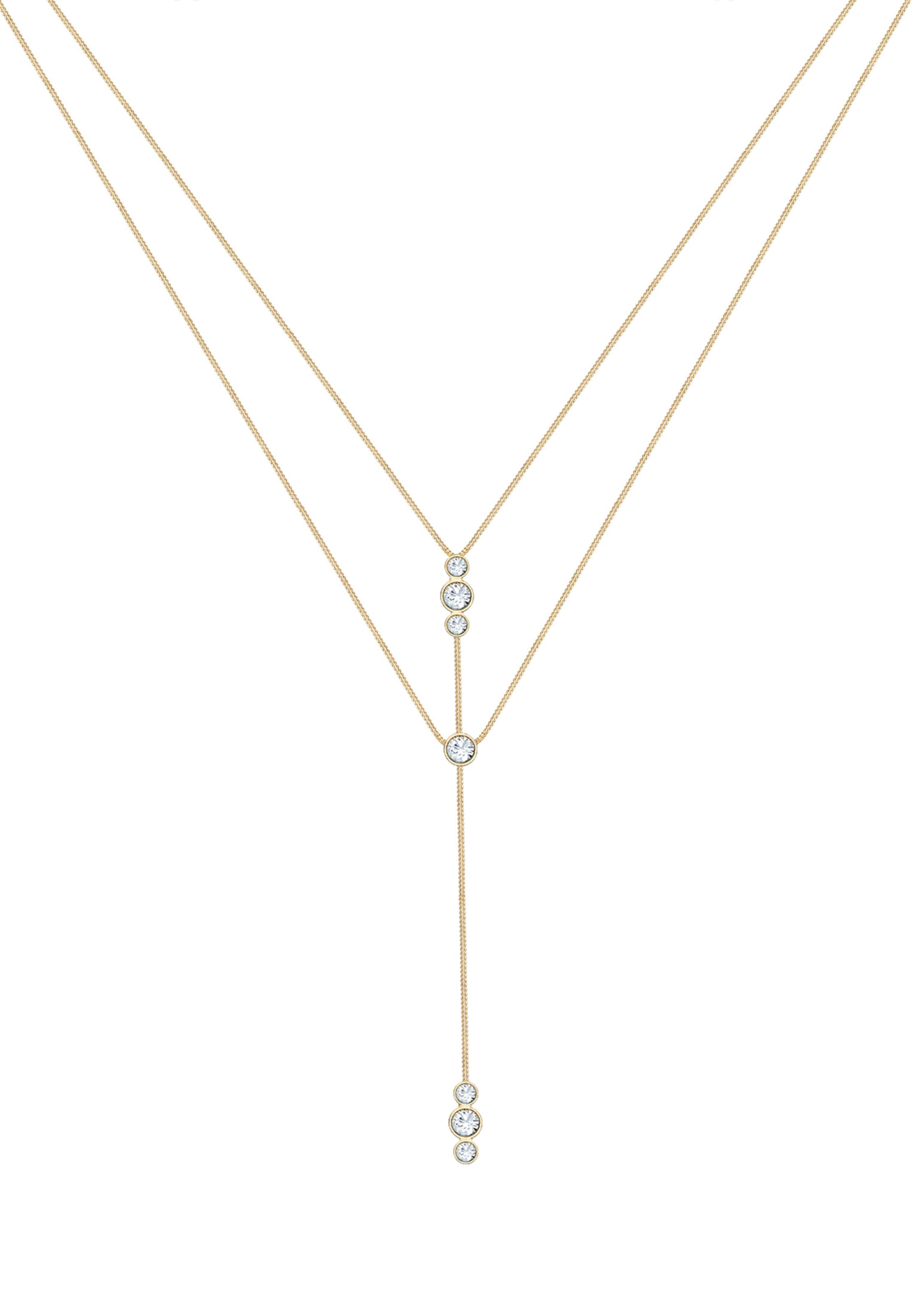 ELLI Necklace 'Layer' in Gold: front