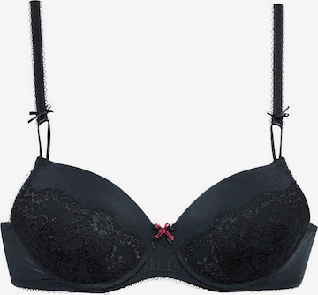 T-shirt Reggiseno 'Londra' di LASCANA in nero: frontale