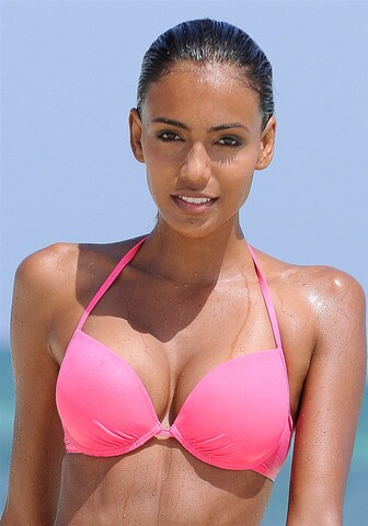 BUFFALO - regular Top de bikini en rosa: frente