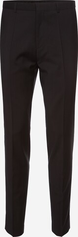 HUGO Slimfit Pantalon 'Hartley' in Zwart: voorkant