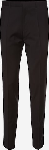 Coupe slim Pantalon à plis 'Hartley' HUGO Red en noir : devant
