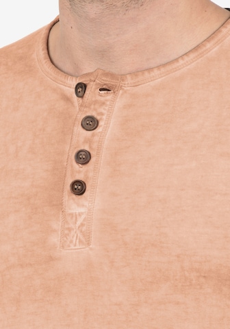 !Solid Rundhalsshirt 'Tihn' in Beige