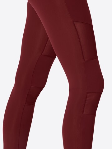 Urban Classics Skinny Leggings 'Tech Mech' i röd