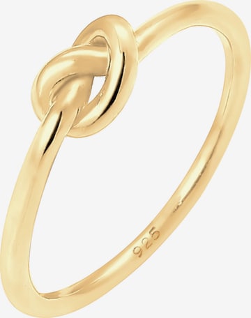 ELLI Ring 'Knoten' in Goud: voorkant