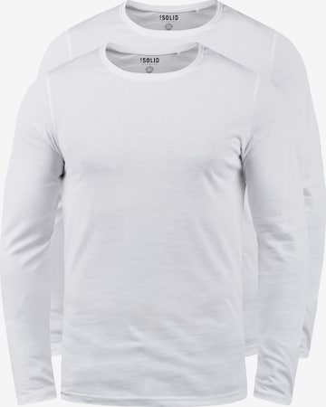 !Solid Shirt 'Basal 2er Pack' in White: front