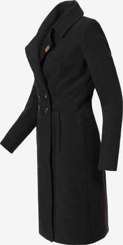 NAVAHOO Płaszcz przejściowy 'Wooly' w kolorze czarny